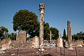 The triconch pavilion of Hadrian's villa at Tivoli, Villa Adriana, edificio a tre esedre, monumentale atrio di ingresso alla residenza imperiale.